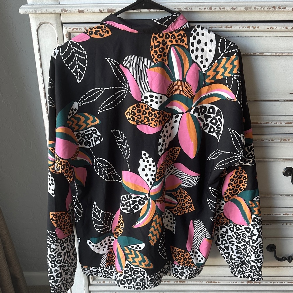 Adidas Black Multicolor Graphic Jacket - Picture 4 of 4